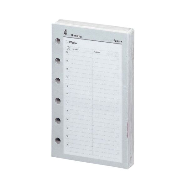 Kalender 2027 Ersatzeinlagen Pocket A7 Kalendarium 1 Tag = 1 Seite UVP 11,49€