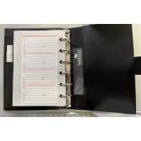 Kalender 2027 Pocket Terminplaner A7 Kunststoff Fashion dunkelbraun-scharz