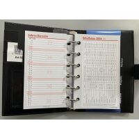 Kalender 2027 Pocket Terminplaner A7 Kunststoff Fashion dunkelbraun-scharz