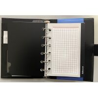 Kalender 2027 Pocket Terminplaner A7 Kunststoff Fashion dunkelbraun-scharz