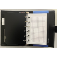 Kalender 2027 Pocket Terminplaner A7 Kunststoff Fashion dunkelbraun-scharz