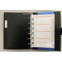 Kalender 2027 Pocket Terminplaner A7 Kunststoff Fashion dunkelbraun-scharz
