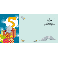 5. Geburtstag Kindergeburtstag Karte mit Umschlag Kwal der Wal - UVP: € 2,25