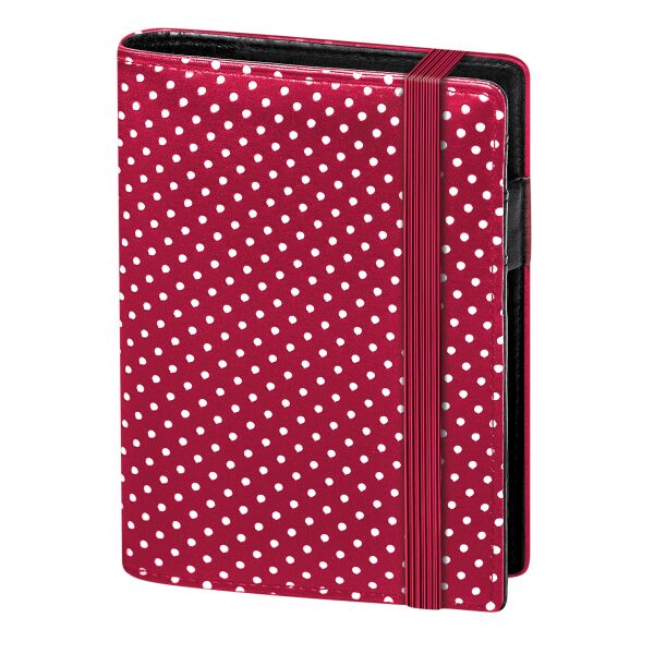 Kalender 2027 Pocket Terminplaner A7 Pocket Softfolie Punkte rot-weiss UVP: 17,49