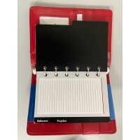 Kalender 2027 Pocket Terminplaner A7 Pocket Softfolie Punkte rot-weiss UVP: 17,49