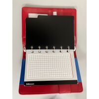 Kalender 2027 Pocket Terminplaner A7 Pocket Softfolie Punkte rot-weiss UVP: 17,49