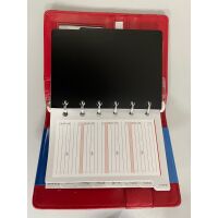 Kalender 2027 Pocket Terminplaner A7 Pocket Softfolie Punkte rot-weiss UVP: 17,49