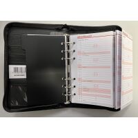 Kalender 2027 Terminplaner Kompakt Softfolie geprägt schwarz mit Reißverschluss Privacy UVP: 43,49