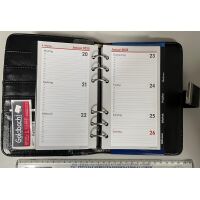Kalender 2027 Terminplaner Kompakt Softfolie CLASSIC schwarz Privacy UVP: 29,49