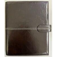 Kalender 2027 Terminplaner Manager A5 Softfolie dunkelbraun Privacy UVP €48,99