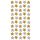 Sticker - 9x17,5 cm - Weihnachten - Glitter-Sticker 50 Sterne