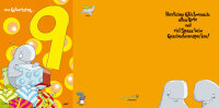 9. Geburtstag - Zahlen-Geburtstag - Kindergeburtstags-Zahlen - Doppelkarte - Humor - Kwal der Wal - Glückwunschkarte im Format 11,5 x 17 cm mit Briefumschlag - UVP: € 2,25