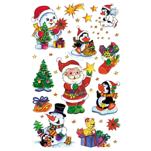 Sticker Nikolaus und Sterne