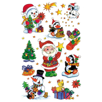 Sticker Nikolaus und Sterne