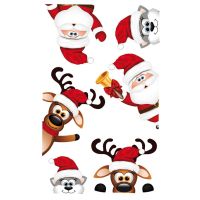 Sticker Aufkleber Weihnachten winkender Elch...
