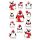 Sticker Aufkleber Pinguine 2 Bögen mit je 11 Stück Weihnachten