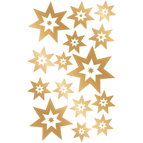 Weihnachten -  Sticker im Format 7,8 x 12,5 cm – Golden Star