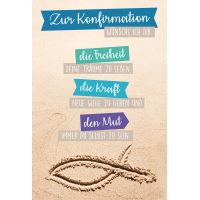 Konfirmation - Glückwunschkarte im Format 11,5 x 17...