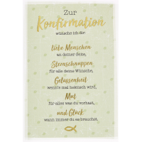 Konfirmation Glückwunschkarte mit Briefumschlag...
