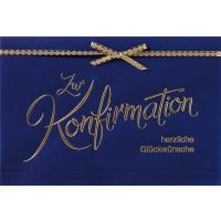 Konfirmation herzliche Glückwünsche blau...