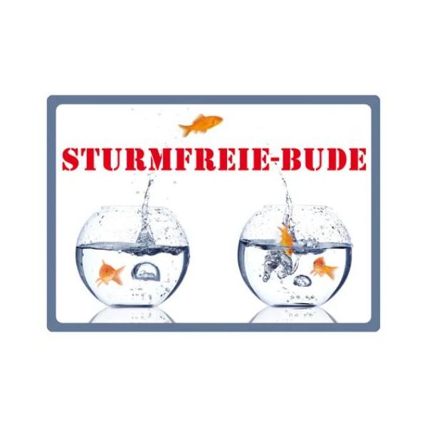 Kipis Selbsthaftende Schilder Sturmfrei Bude UVP: € 2,95