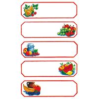 Sticker Aufkleber Haushaltsetiketten Früchte 3...
