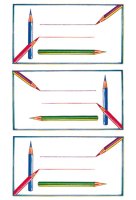Sticker - Buchetikett Bleistifte