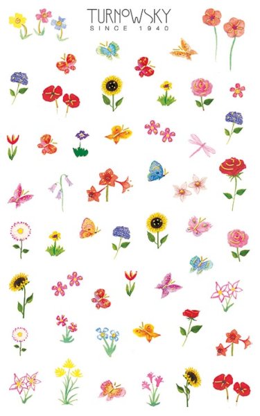 Sticker Turnowsky flowers