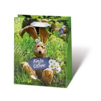 Tasche Medium Plüschhase 23x19cm Ostern...
