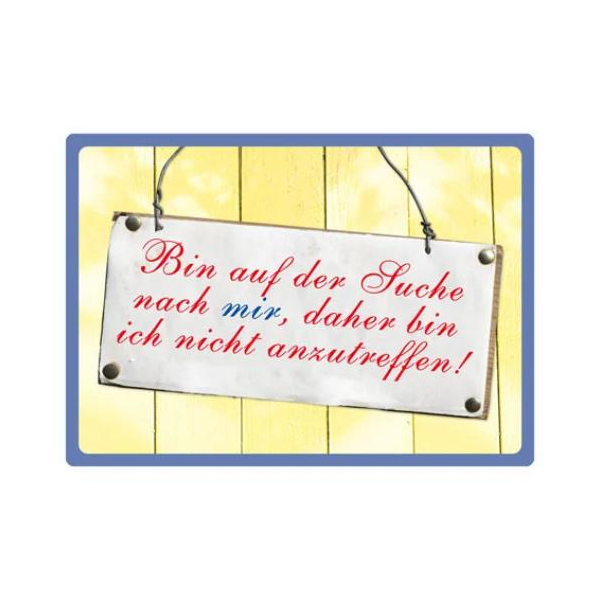 Kipis Selbsthaftende Schilder Bin auf der Suche... UVP: € 2,95