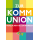 Kommunion Herzlichen Glückwunsch bunte Karo Regenbogenfisch Glückwunschkarte mit Briefumschlag