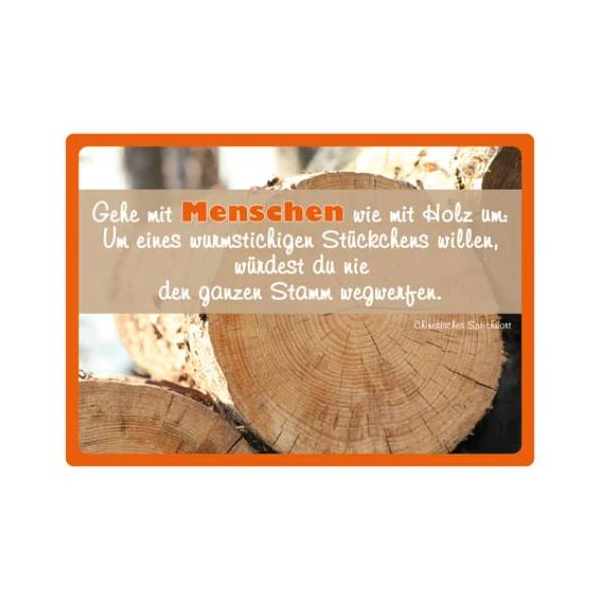 Kipis Selbsthaftende Schilder Holzstamm UVP: € 2,95