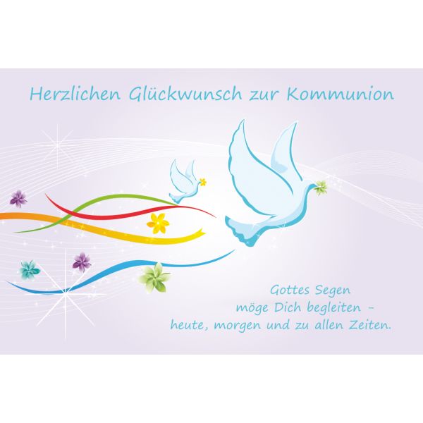 ARKRAFT Glückwunschkarte Zur Kommunion Für Mädchen – Mit Geldbeutel In Gold, 17x12 Cm