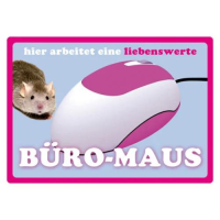 Kipis Selbsthaftende Schilder Büro-Maus UVP: €...