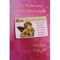 Kommunion schön dass es dich gibt Engel rosa...