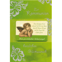 Kommunion Engel Blätter aus Silberfolie...