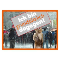 Kipis Selbsthaftende Schilder Ich bin grundsätzlich...