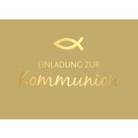 A Kommunion 5 Einladungskarten mit 5 Umschlägen...