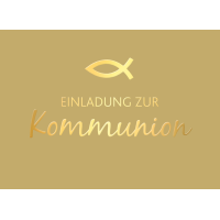 A Kommunion 5 Einladungskarten mit 5 Umschlägen...