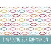 Einladungen zur Kommunion 5 Karten 5 Umschläge im...