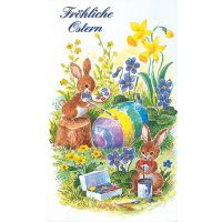 Ostern Hasen bemalen Eier Osterglocken...