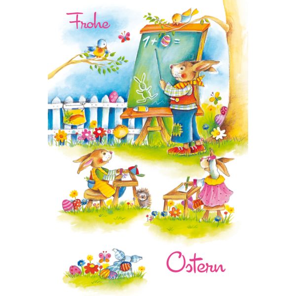 Ostern - Glückwunschkarte im Format 11,5 x 17 cm mit Briefumschlag