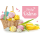 Frohe Ostern Glückwunschkarte mit Umschlag Eier im Korb