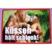 Kipis Selbsthaftende Schilder Küssen hält...