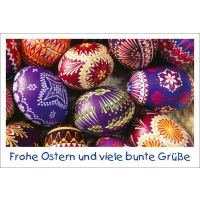 Ostern viele bunte Grüße bunte Motive auf...
