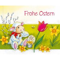 Ostern Minikarte Grußkarte mit Umschlag Schaf...