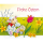 Ostern Minikarte Grußkarte mit Umschlag Schaf Blumen Frohe Ostern