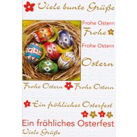 Ostern - Glückwunschkarte im Format 11,5 x 17 cm mit...