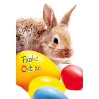 Ostern - Glückwunschkarte im Format 11,5 x 17 cm mit...