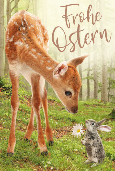 Ostern - Premium Line - Glückwunschkarte im Format 11,5 x 17 cm mit Briefumschlag